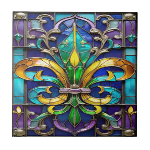 Azulejo Mosaico cerámico Radiant Fleur de Lis