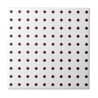 Azulejo Mosaico cerámico rojo/blanco oscuro, pequeño (4,25
