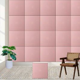 Azulejo Mosaico cerámico rosa Rubor minimalista y suave de