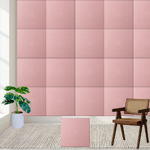 Azulejo Mosaico cerámico rosa Rubor minimalista y suave de