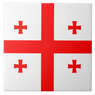 Azulejo Mosaico con bandera de Georgia