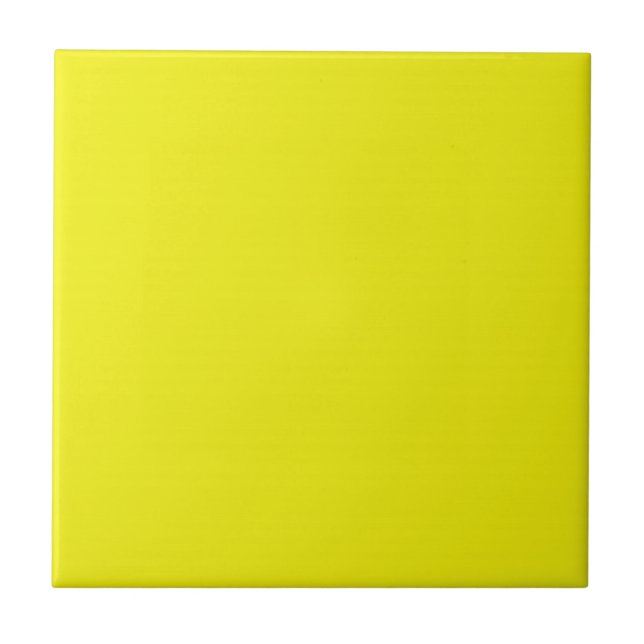Azulejo Mosaico con fondo amarillo neón brillante (Frente)