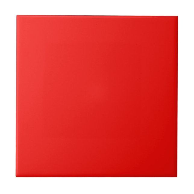 Azulejo Mosaico con fondo rojo neón brillante (Frente)