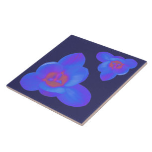 Azulejo Mosaico Crocus Flower Hot and Cold Tile