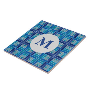 Azulejo Mosaico cuadrado cobalto de Gaudí