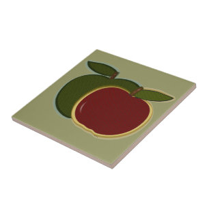 Azulejo Mosaico de Apple del país (verde)