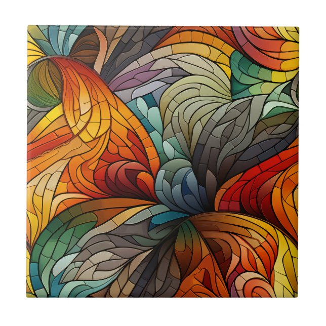 Azulejo Mosaico de arte retrodelgado (Frente)