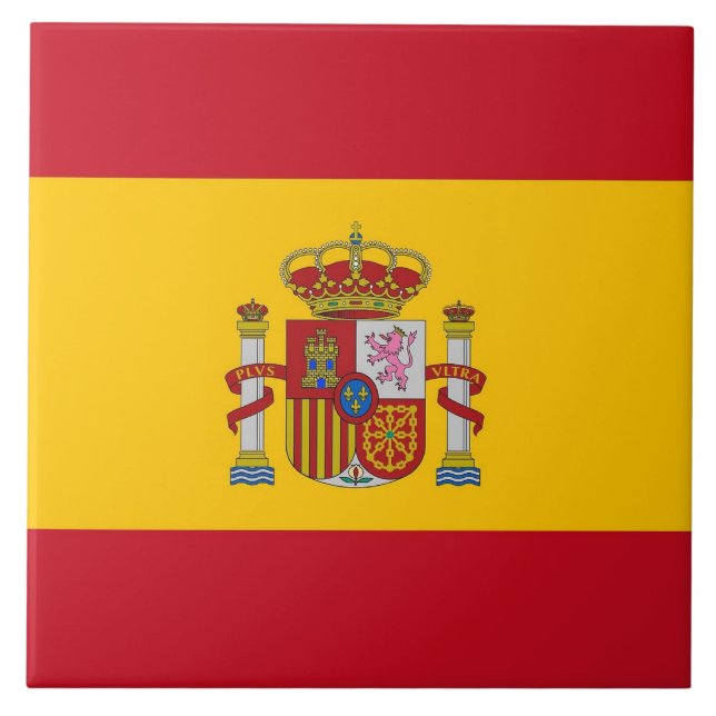 Azulejo Mosaico de bandera de España (Frente)