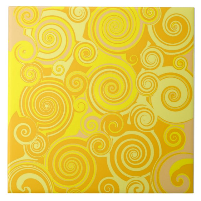 Azulejo Mosaico De Baño Sunny Swirl (Frente)