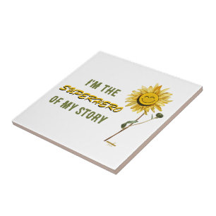 Azulejo Mosaico de cerámica blanca superhéroe del poeta Ad