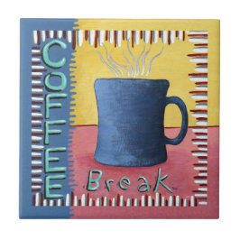 Azulejo Mosaico de cerámica de corte de café