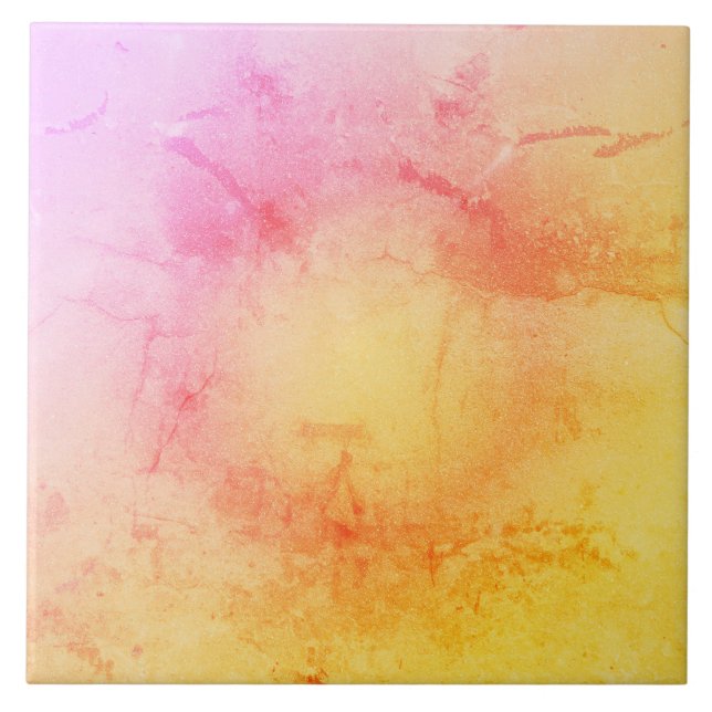 Azulejo Mosaico de cerámica de mármol gradiente de sol (Frente)