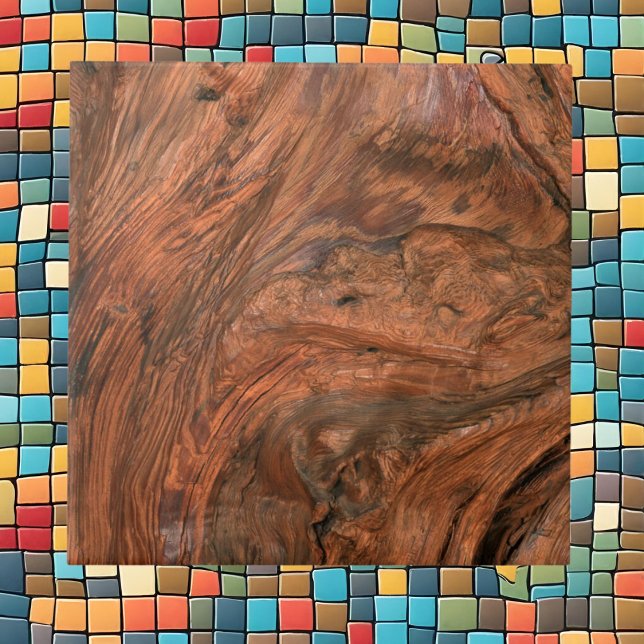 Azulejo mosaico de cerámica de patrón de madera faux fresc (Subido por el creador)