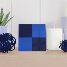 Azulejo Mosaico de cerámica moderna de color azul oscuro b