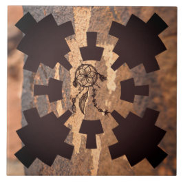 Azulejo Mosaico de cerámica nativa norteamericana del petr