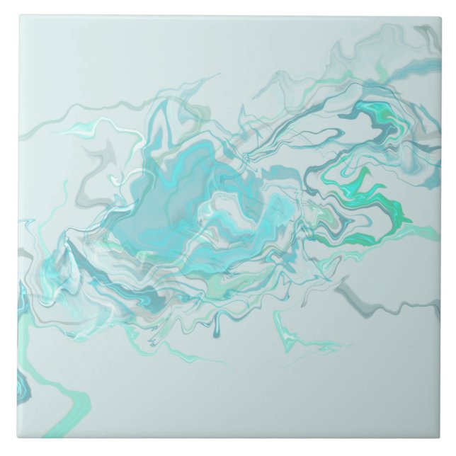 Azulejo Mosaico de Cerámica Ocean Swirl II (Frente)