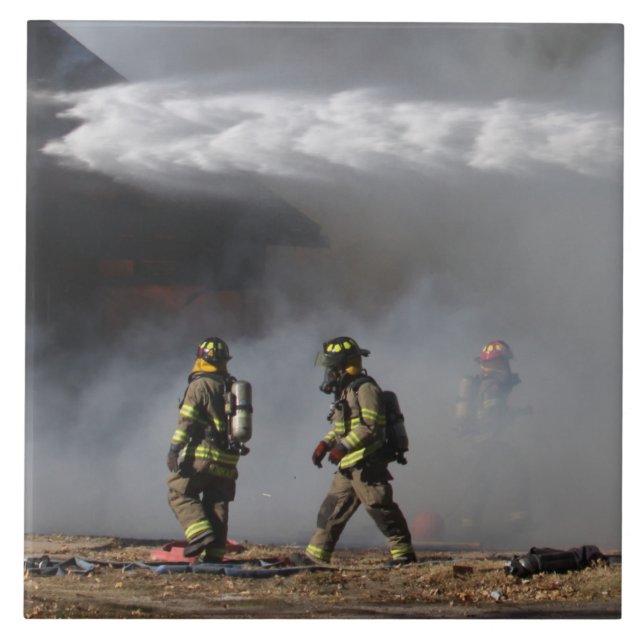 Azulejo Mosaico de cerámica para bomberos (Frente)