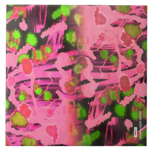 Azulejo Mosaico De Cerámica Rosa