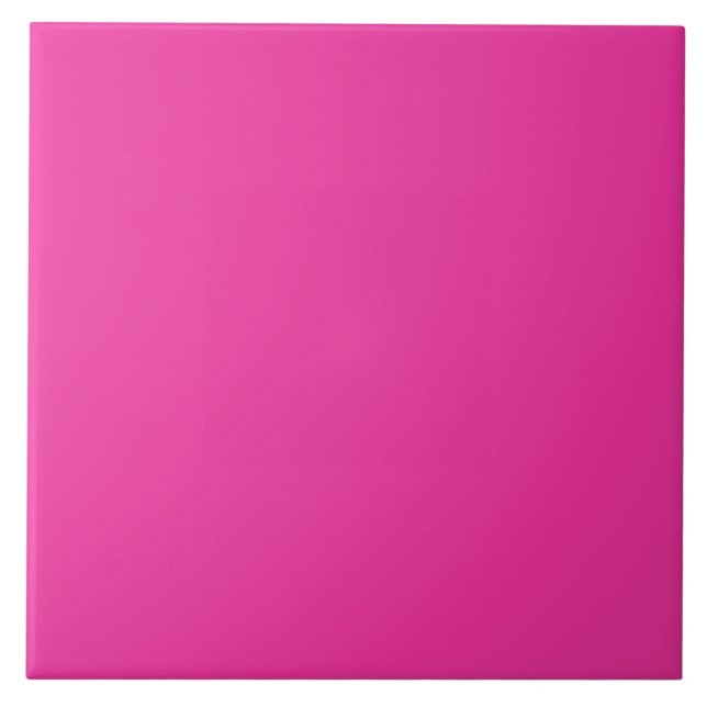 Azulejo Mosaico De Cerámica Rosa Vivid. (Frente)