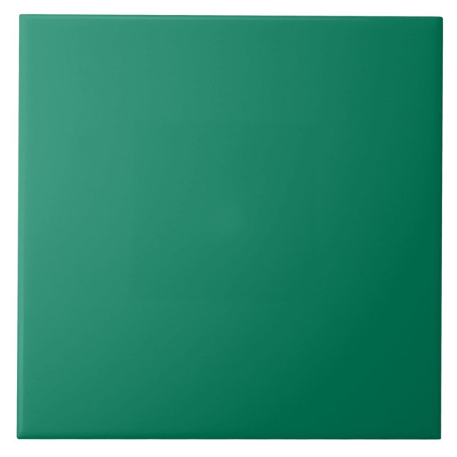 Azulejo Mosaico de cerámica verde esmeralda. (Frente)