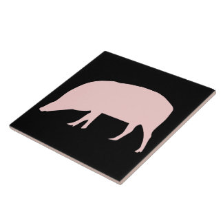 Azulejo Mosaico de cerdo rosa