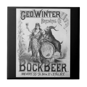Azulejo Mosaico de Cerveza Bock Vintage