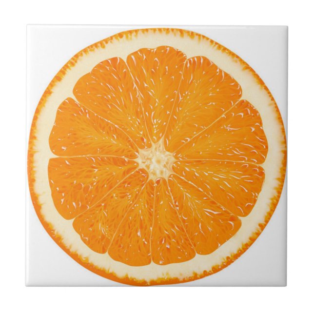 Azulejo mosaico de cítricos naranja (Frente)