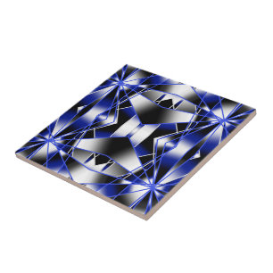 Azulejo Mosaico de Dibujo Mecánico Relleno con Gradiente A