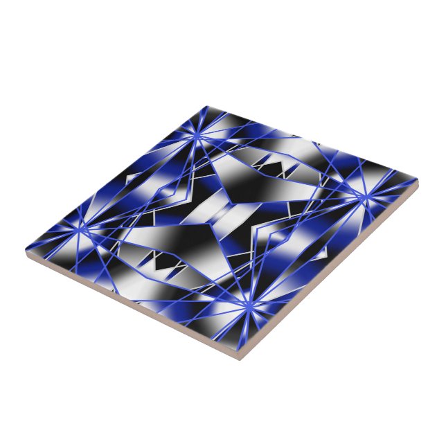 Azulejo Mosaico de Dibujo Mecánico Relleno con Gradiente A (Lado)