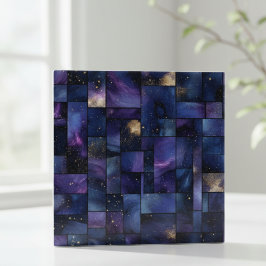 Azulejo Mosaico de Estrellas de la Galaxia de Medianoche
