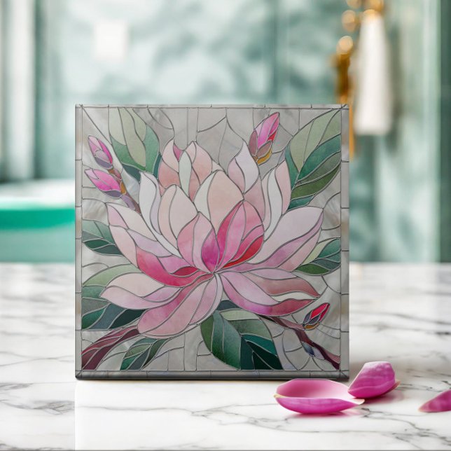 Azulejo Mosaico de flores de Magnolia Tile cerámico (Subido por el creador)