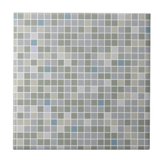 Azulejo Mosaico de fotos de cerámica gris, pequeña o grand