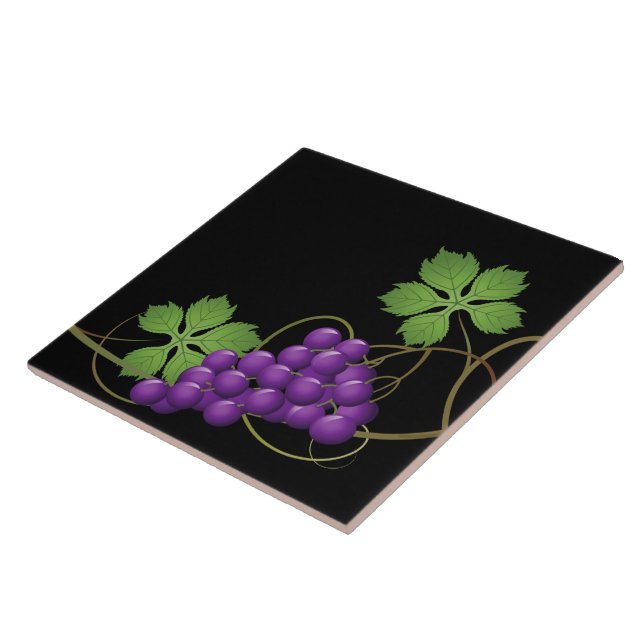 Azulejo Mosaico de impresión de uvas (Lado)