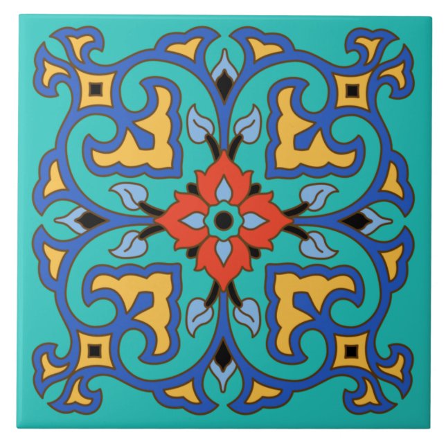 Azulejo Mosaico de la Isla Catalina (Frente)