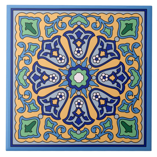 Azulejo Mosaico de la Isla Catalina (Frente)