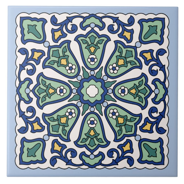 Azulejo Mosaico de la Isla Catalina (Frente)