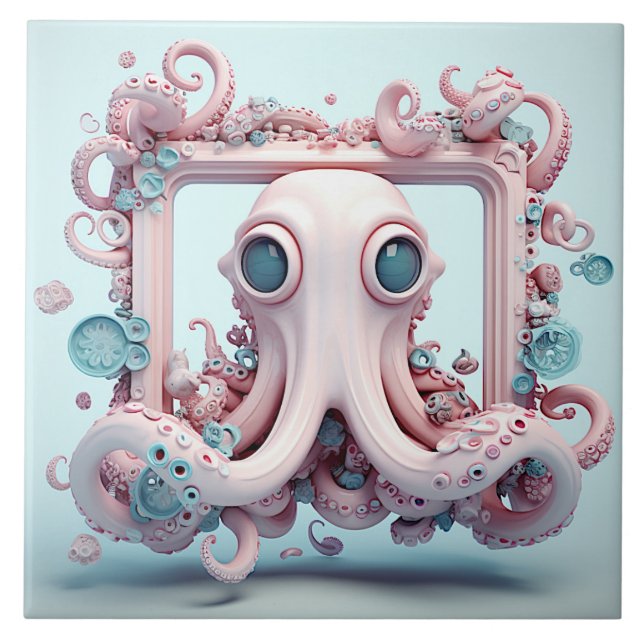 Azulejo Mosaico de Octopus (Frente)