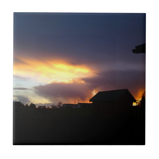 Azulejo Mosaico de ondas de incendio (Frente)