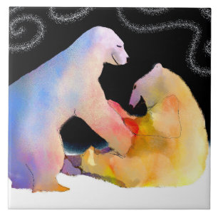 Azulejo Mosaico de oso polar
