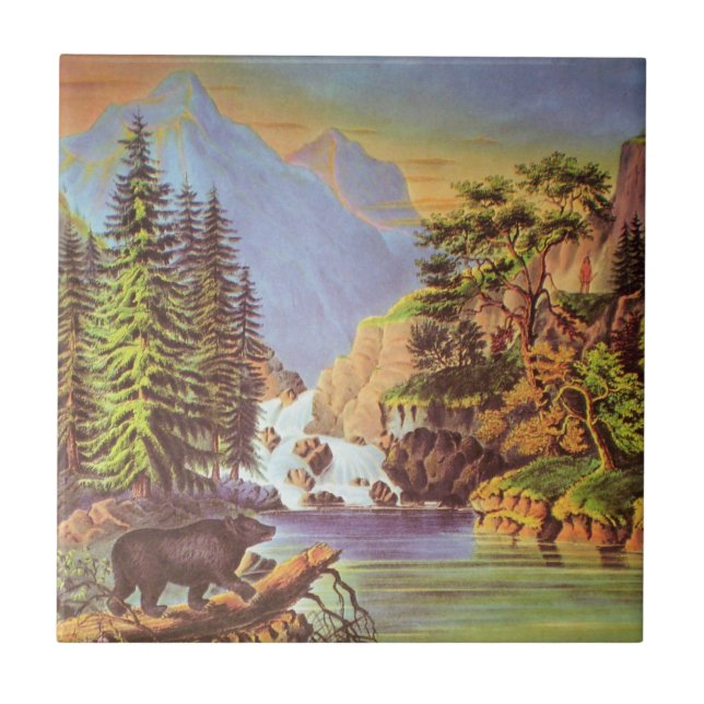 Azulejo Mosaico de paso de montaña (Frente)