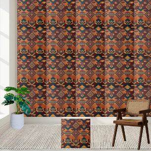 Azulejo Mosaico de patrón inspirado en Kilim para chispa d