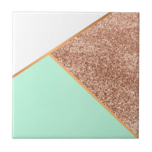 Azulejo Mosaico de resumen geométrico purpurina