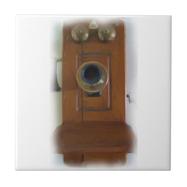 Azulejo Mosaico de teléfono de época (Frente)