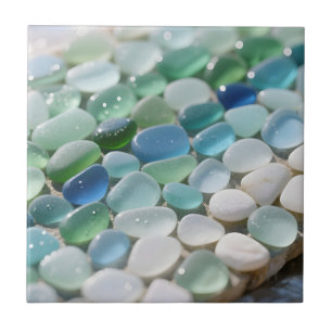Azulejo Mosaico de vidrio de mar Azules del océano Tranqui