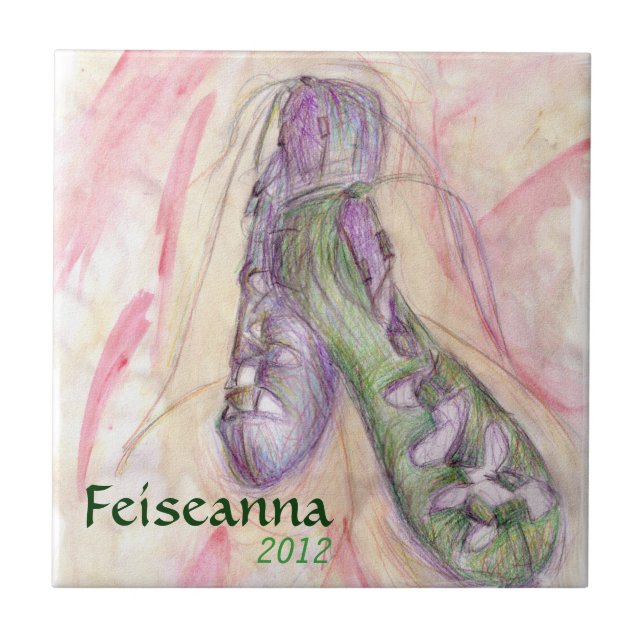 Azulejo Mosaico de zapatos blandos irlandeses (Frente)