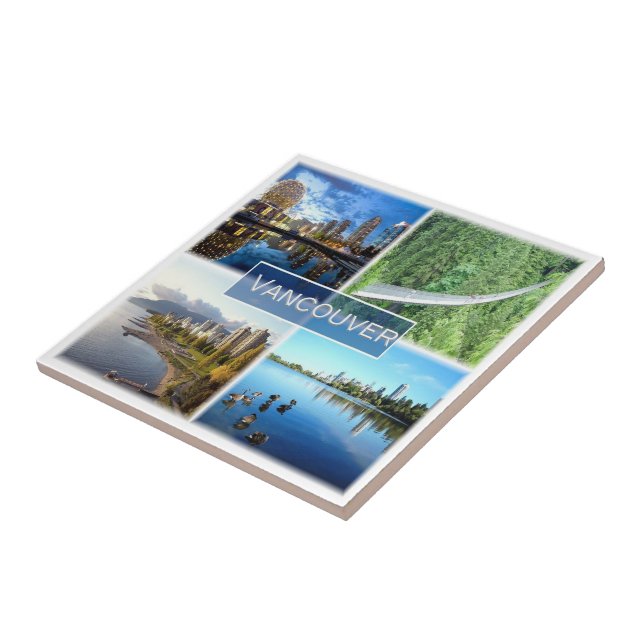 Azulejo mosaico de zCA008 VANCOUVER, Canadá, América, (Lado)