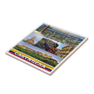 Azulejo mosaico de zCO07 CARTAGENA, Colombia,