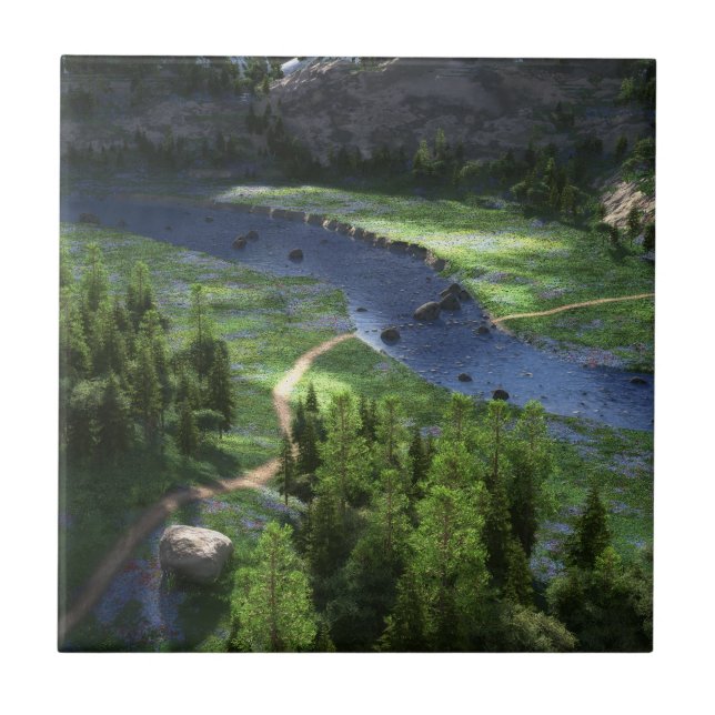 Azulejo Mosaico decorativo de soledad Cwm (Frente)