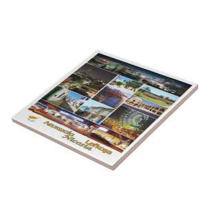 Azulejo Mosaico del Collage de NICOSIA para el año 2018, C