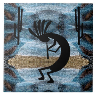 Azulejo Mosaico del desierto del suroeste de Kokopelli L A